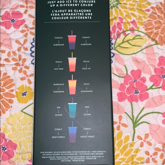 NWT RARE STARBUCKS COLOR CHANGING COLD CUPS - Picture 2 of 4